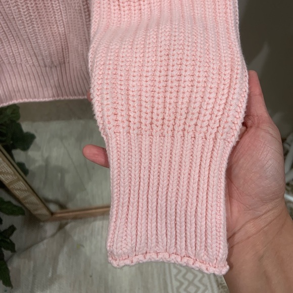 J. Crew bubblegum pink cozy relaxed fit sweater - Picture 3 of 7